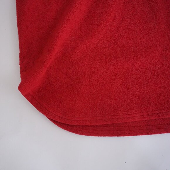 Vintage L.L. Bean Red Fleece Snowflake Trim Pullover Cabincore Après Ski L - Picture 6 of 9